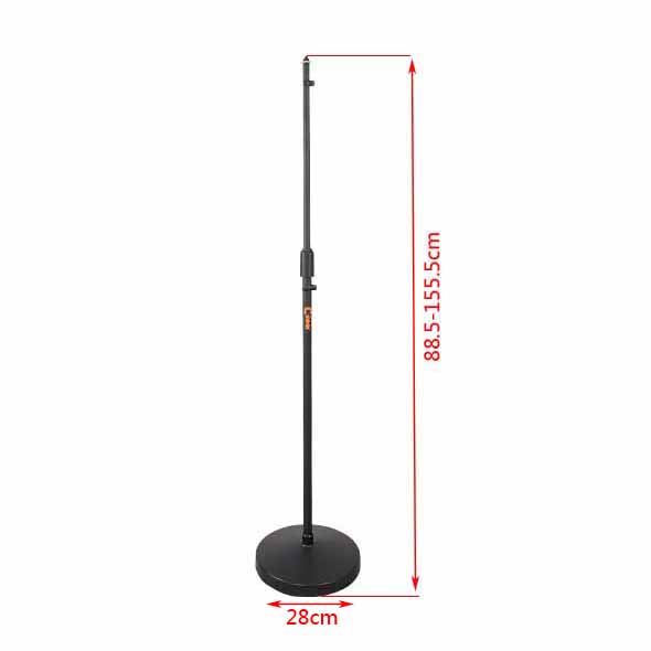 K-202-3B Microphone Stand with Solid Round Base